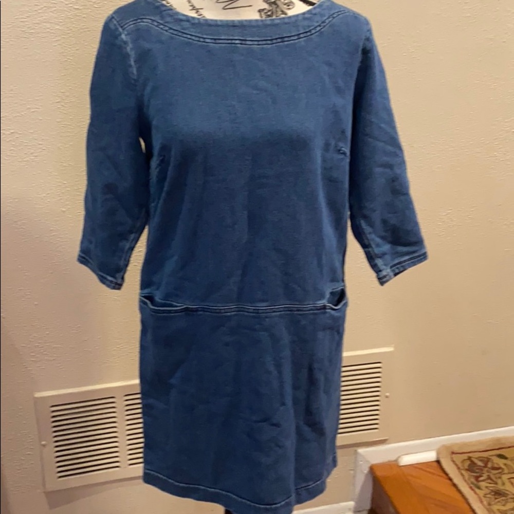 Loft soft denim dress size small